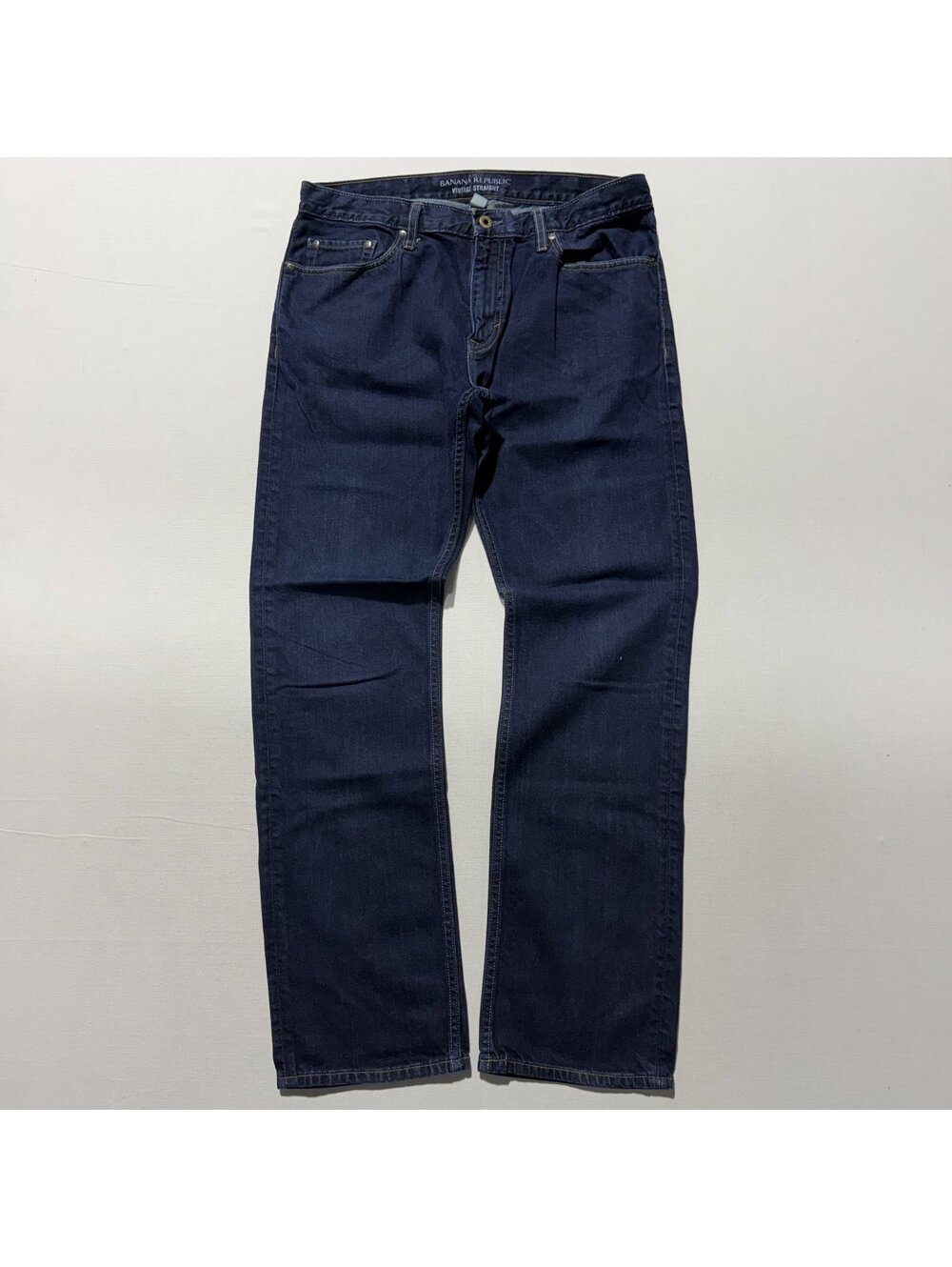 Banana Republic Vintage Straight Dark Wash Blue Jeans Men's 33x32